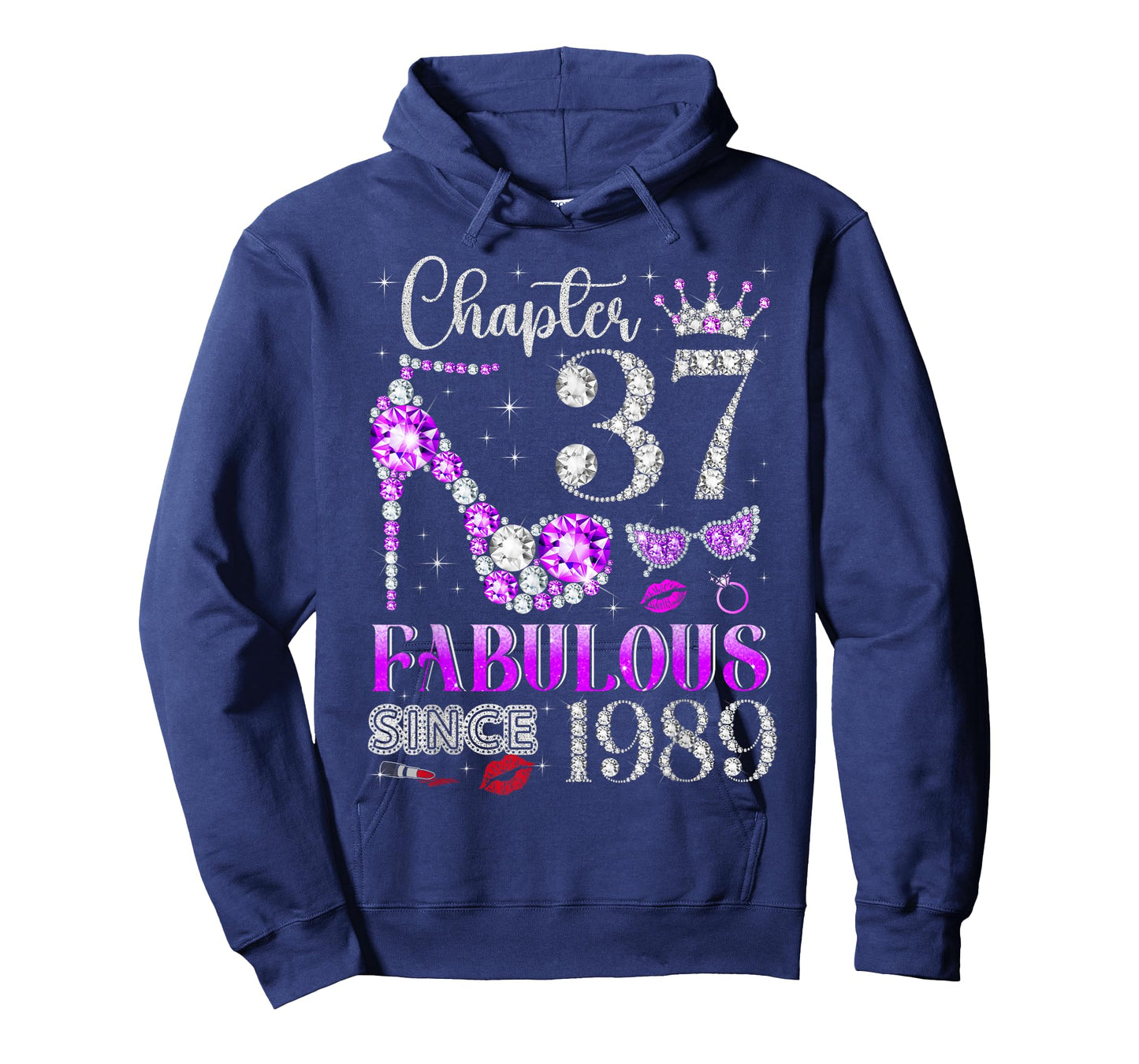 Chapter 37 Fabulous Since 1989 37Th Birthday Ladies Girls T-Shirt