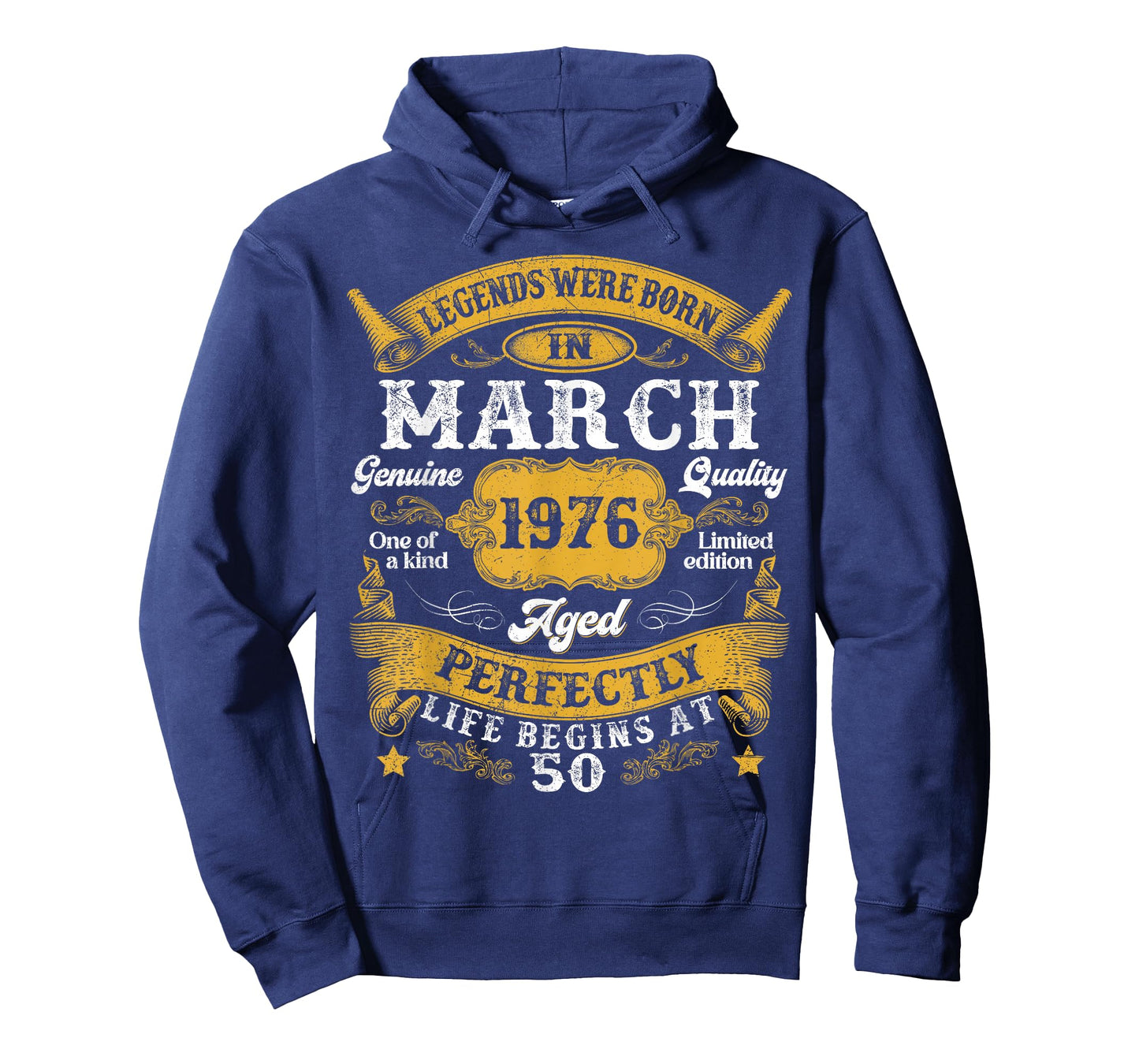 Legends were Born in March 1976 Vintage 50th Birthday Men T-Shirt