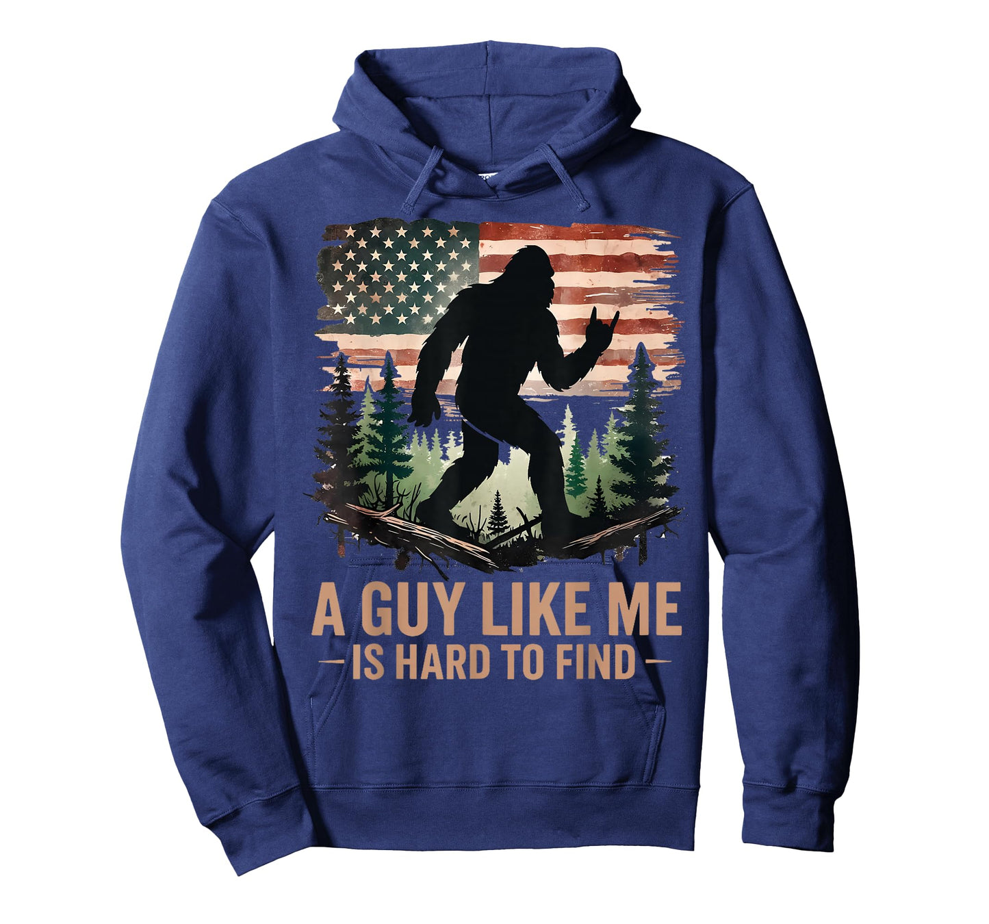A Guy Like Me is Hard to Find Bigfoot Funny Hiking Sasquatch T-Shirt