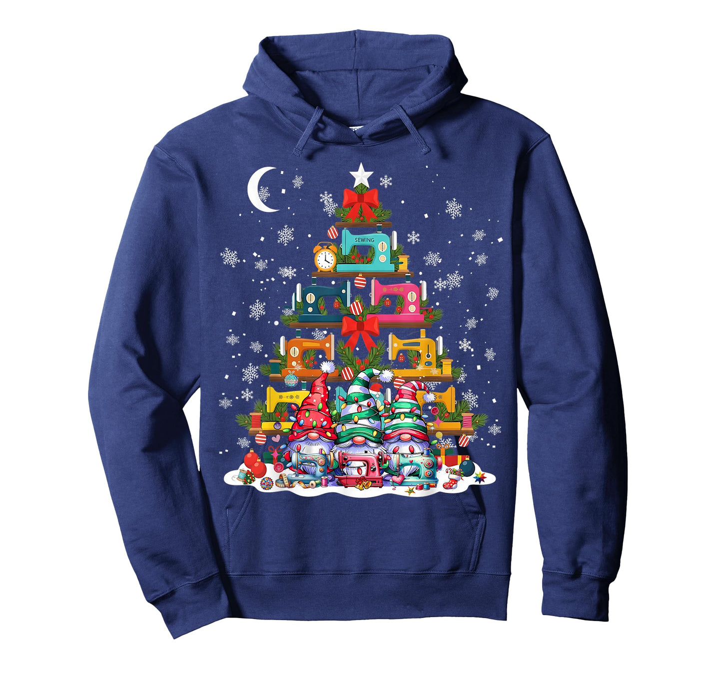 Cute Sewing Quilting Sewing Machine Christmas Tree Christmas T-Shirt