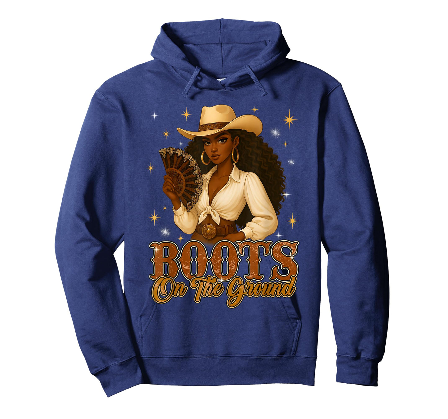 Boots On The Ground Black History Western Cowgirl Women Girl T-Shirt
