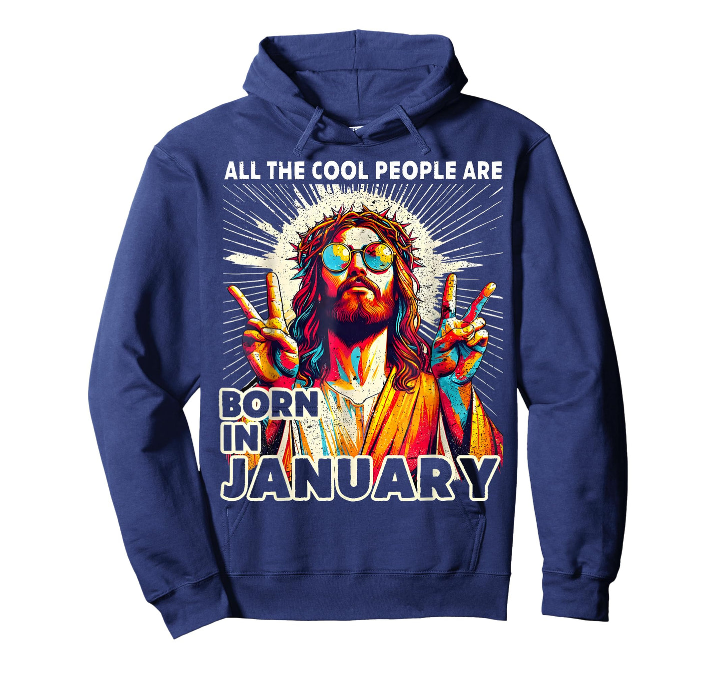 Cool People are Born in January Birrthday Jesus Men Women T-Shirt