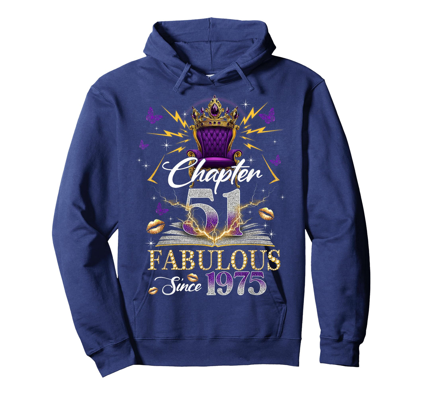 Chapter 51 Fabulous Since 1975 51st Birthday Women Girls T-Shirt