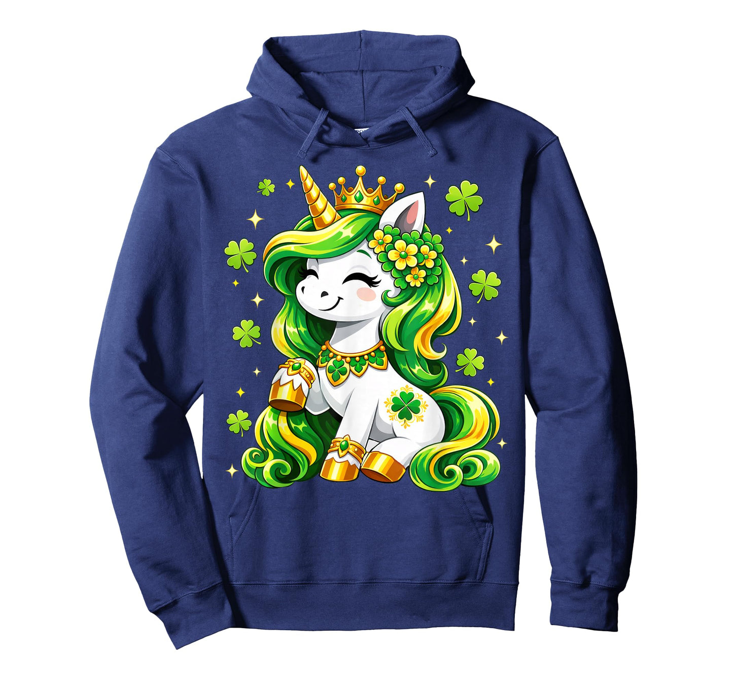 Lepricorn Unicorn Shamrock St Patricks Day Shirts Kids Girls T-Shirt