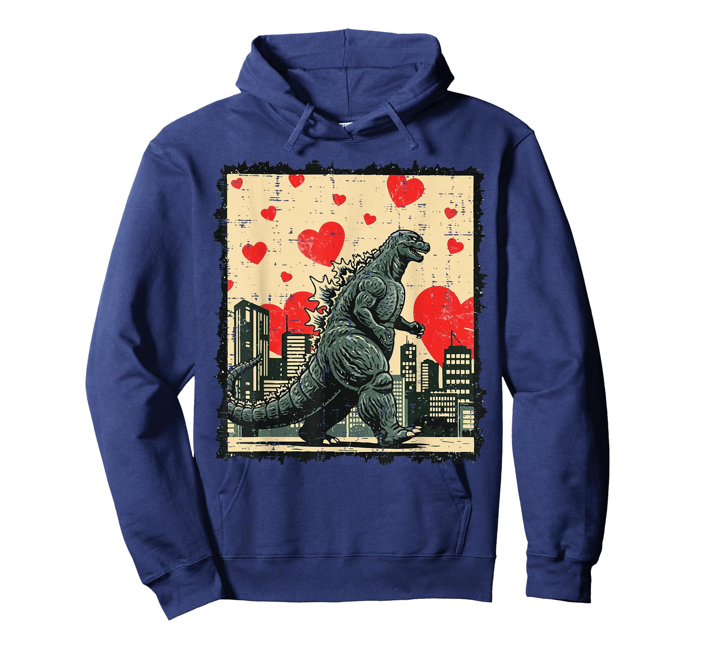 Valentines Day Japanese Monster Hearts Kaiju Men Women Kids T-Shirt