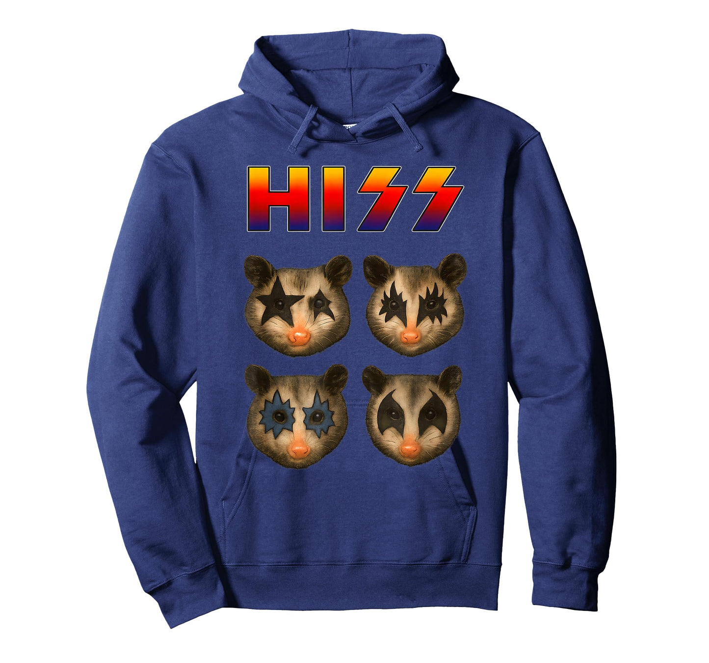Hiss Funny Possum Kittens Rock Rocking Music Raccoons T-Shirt