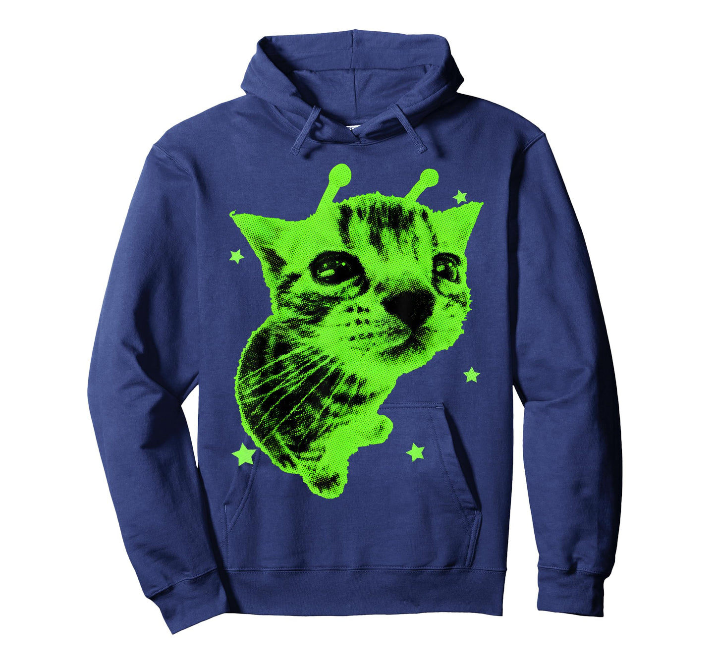 Alien Cat Meme Retro Silly Cat Y2K Vintage Space Kitty Funny T-Shirt