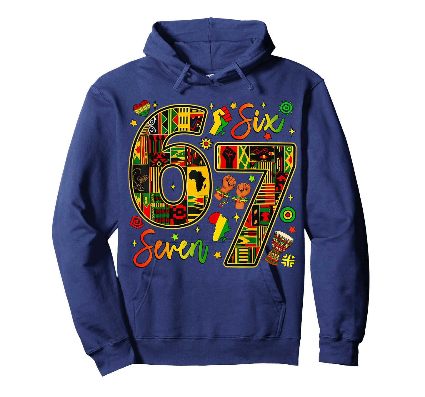 Six Seven Black History Month 67 African American Pride Kids T-Shirt