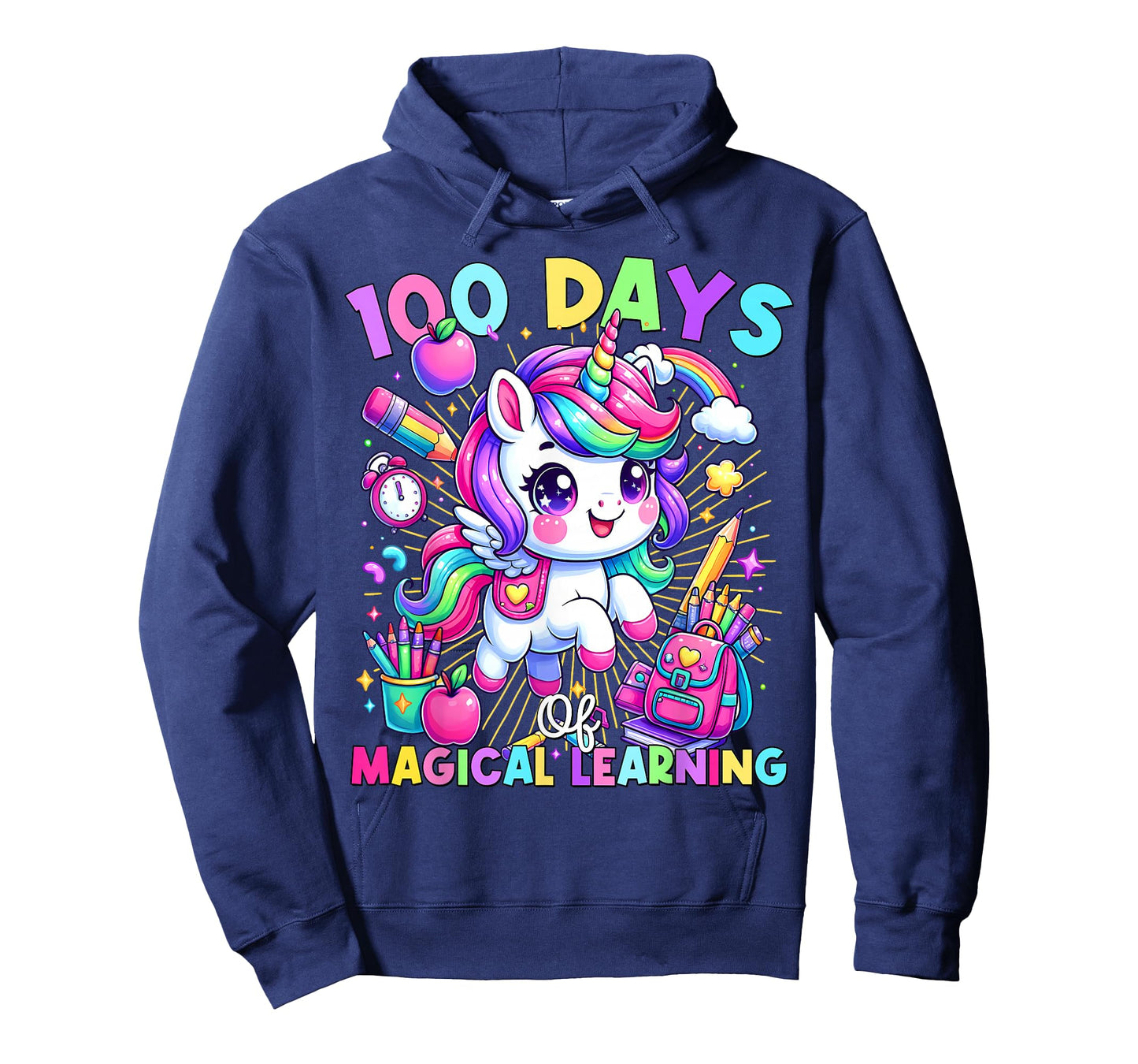 100 Days of Magical Learning Unicorn 100th Day School Girls T-Shirt