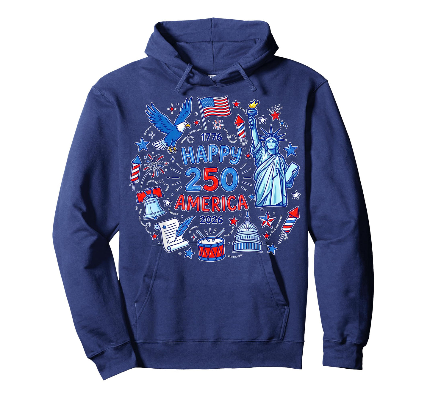 Happy America 250th Anniversary 1776-2026 Semiquincentennial T-Shirt