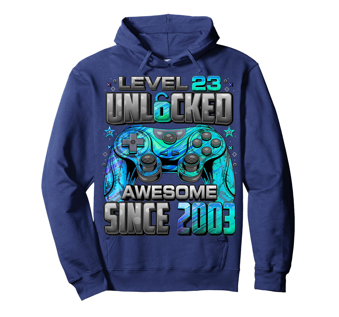 Level 23 Unlocked Awesome Since 2003 23rd Birthday Gaming T-Shirt