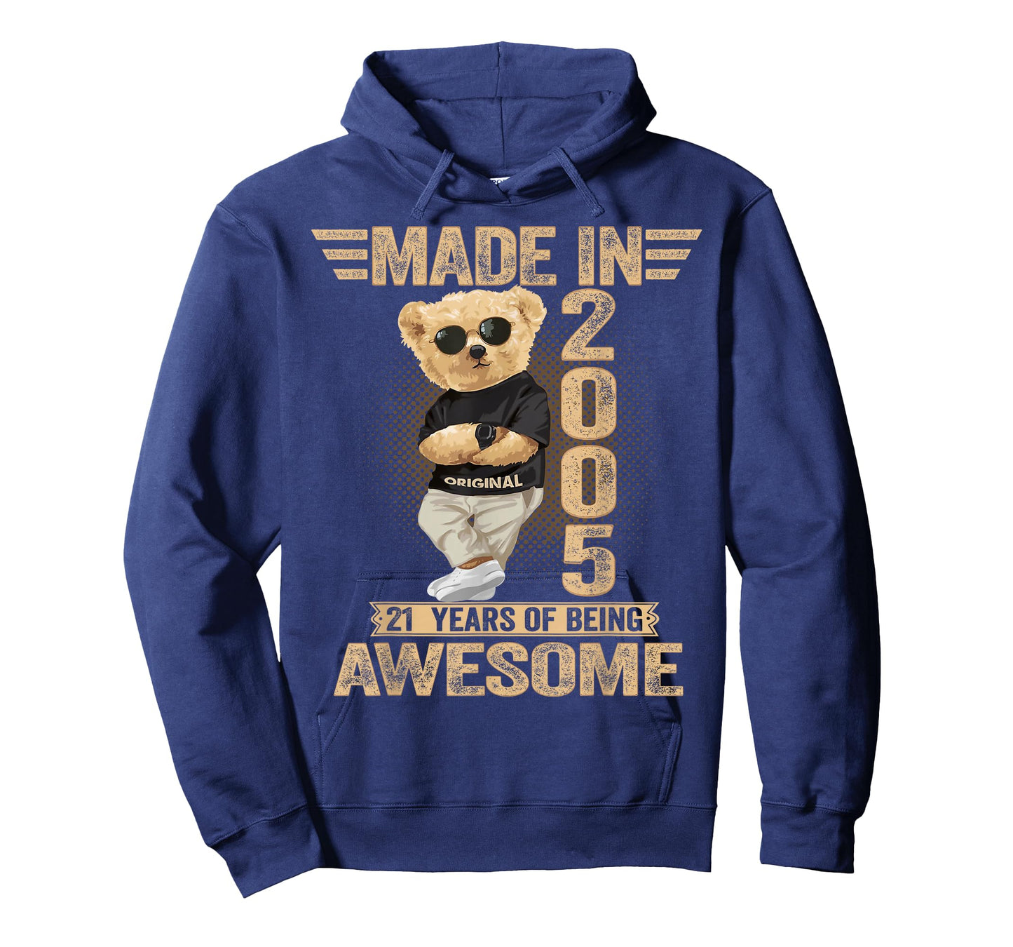 21 Year Old Made in 2005 Teddy Bear 21th Birthday Men Women T-Shirt