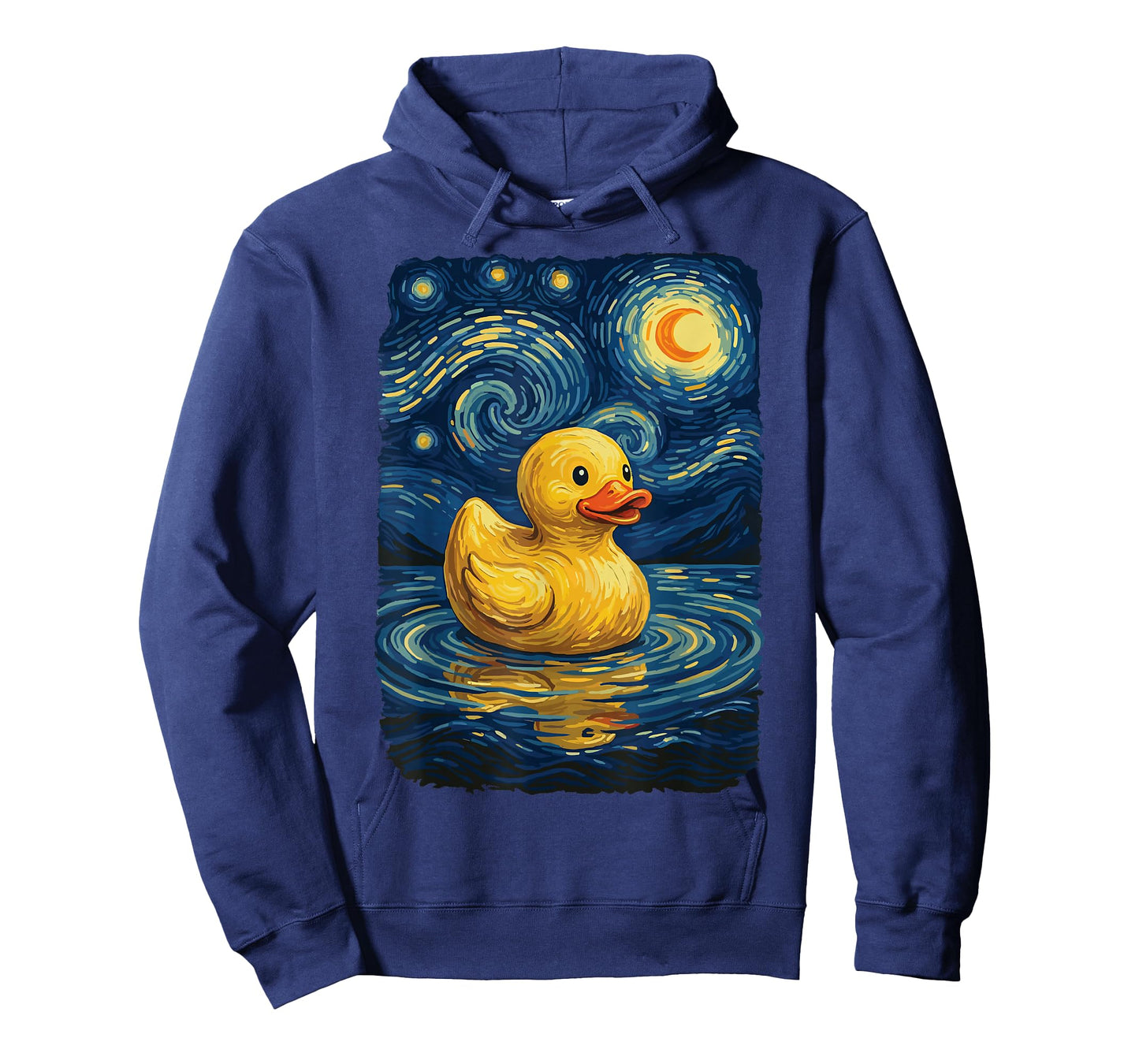 Starry Night Rubber Ducky Art Van Gogh Cute Duckling Lover T-Shirt