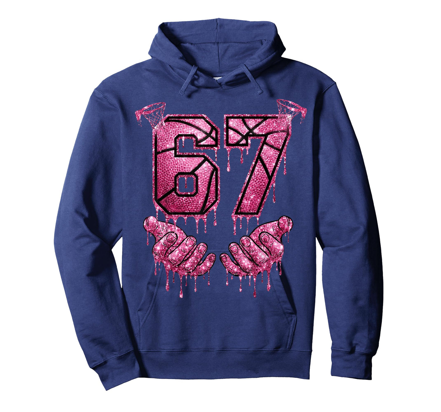 67 Basketball Dripping Six Seven Meme Pink Drip 6-7 T-Shirt