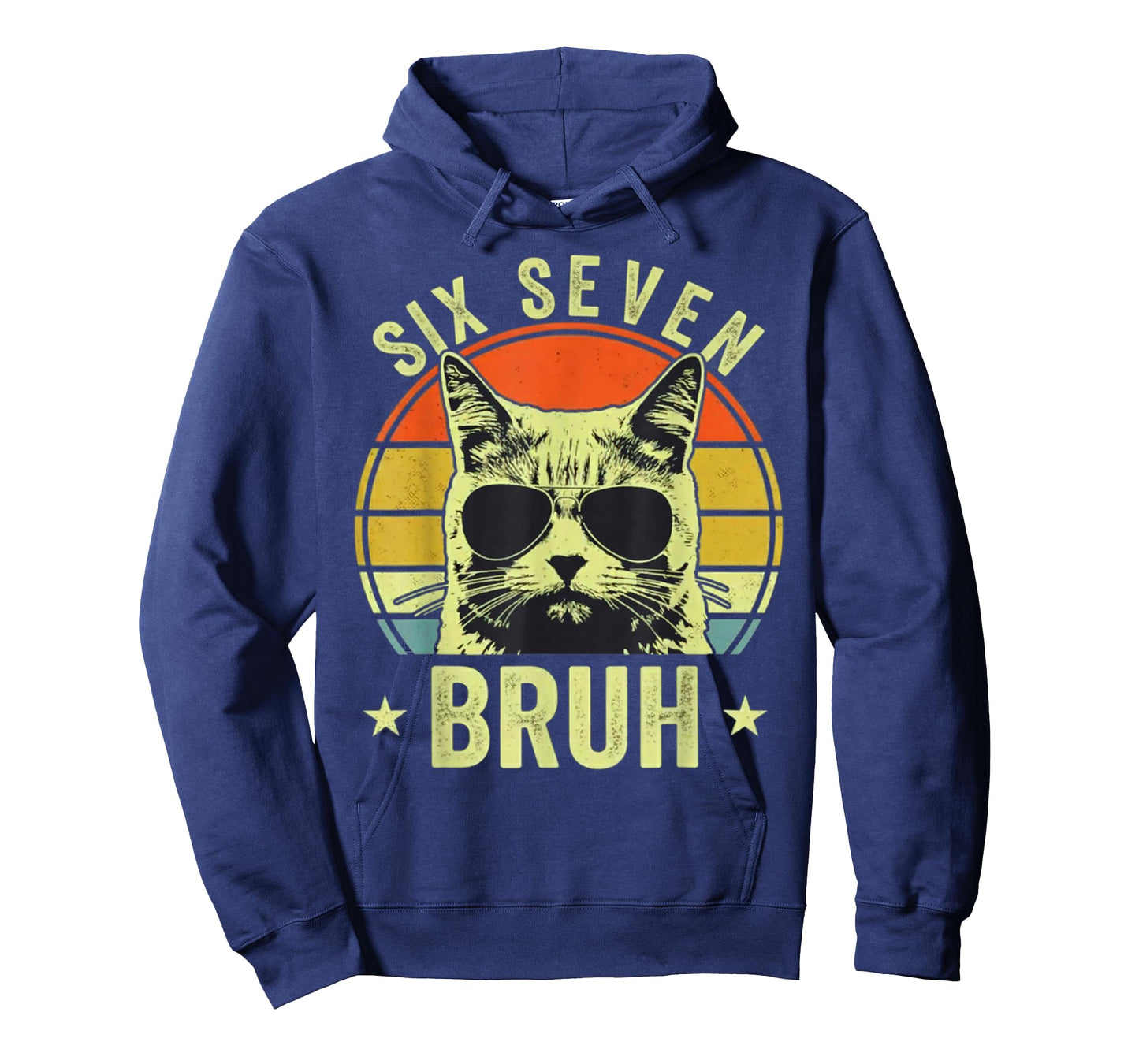 67 Bruh Cat Meme Six Seven 6 7 Kids Boys Men T-Shirt
