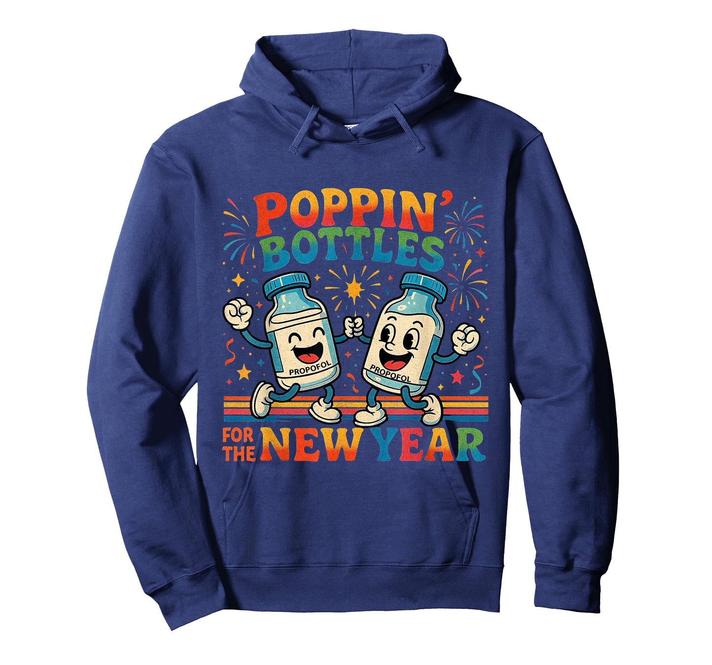 Poppin’ Bottles for The New Year Funny Nurse Medical Gift T-Shirt