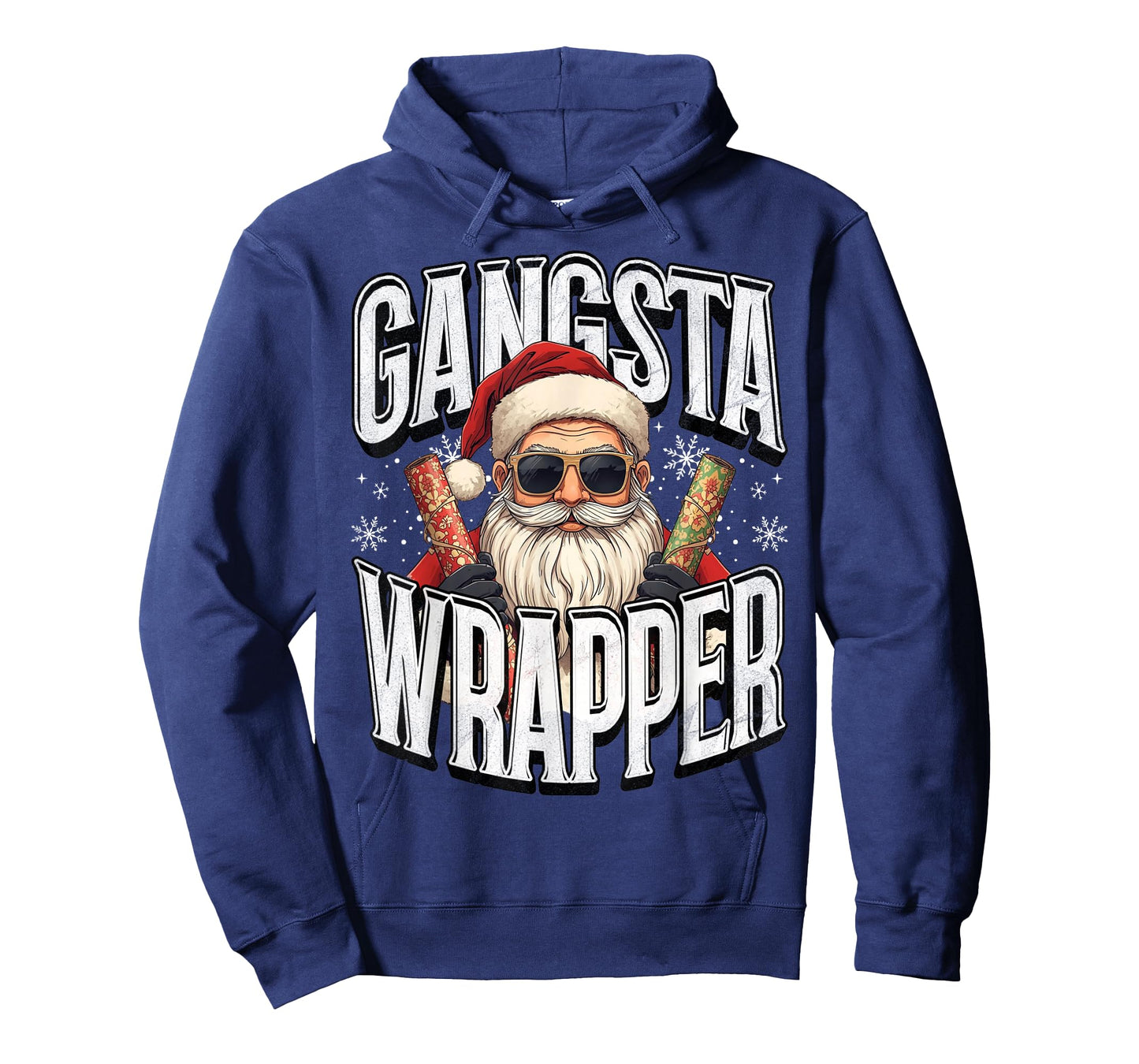 Santa Claus Gangsta Wrapper Funny Christmas Xmas T-Shirt
