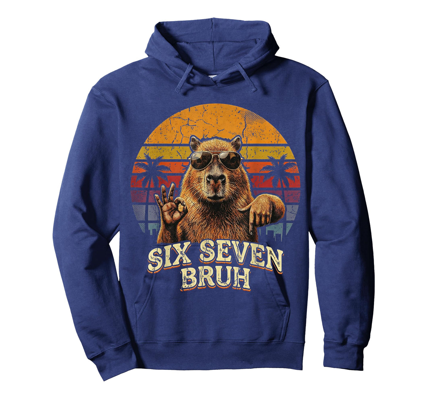 Six Seven Bruh 67 Capybara 6 7 Funny Meme Animal 6-7 T-Shirt