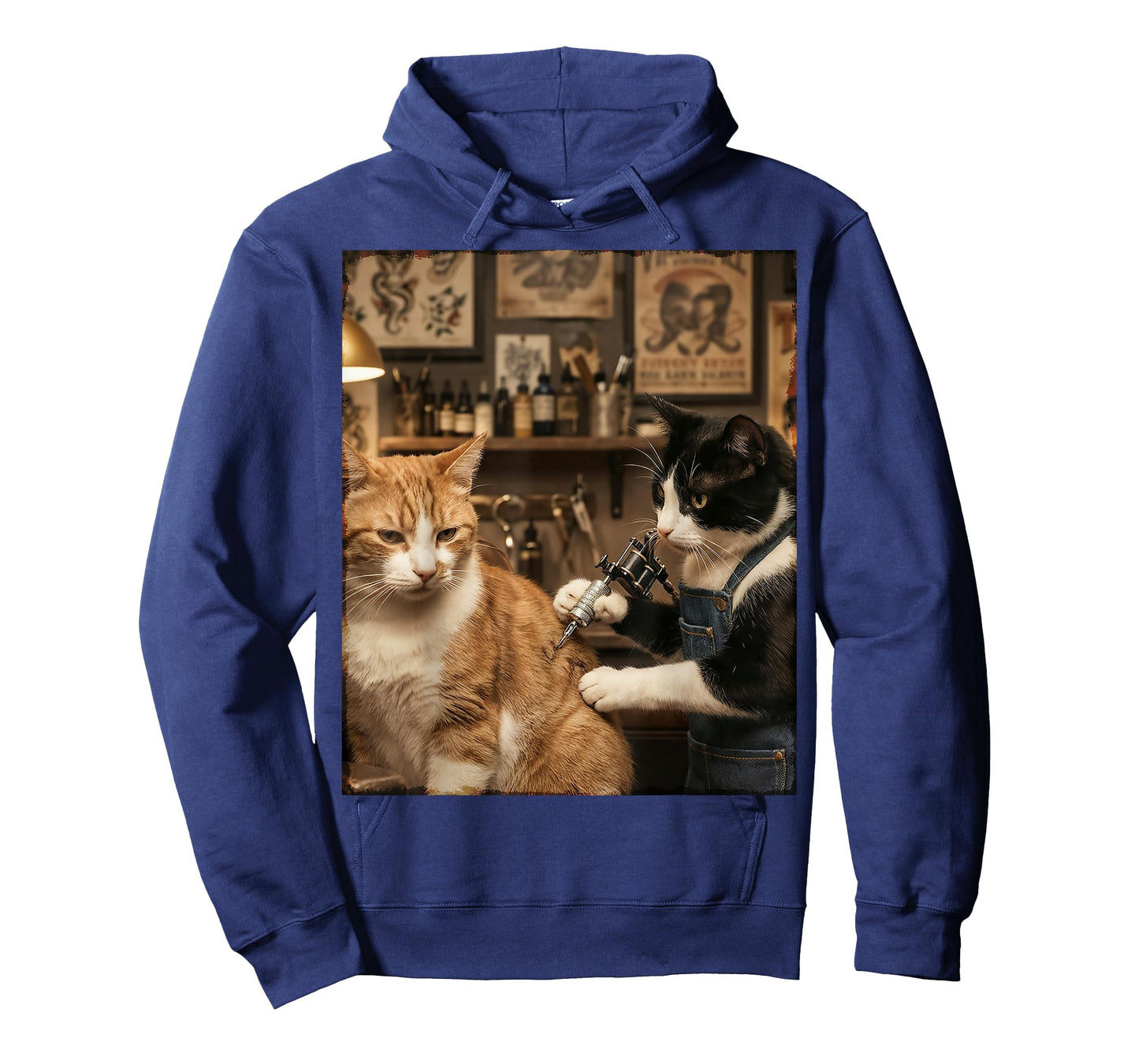 Cat Tattooing Cat Funny Meme Inked Kitty Humor Tattoo Artist T-Shirt