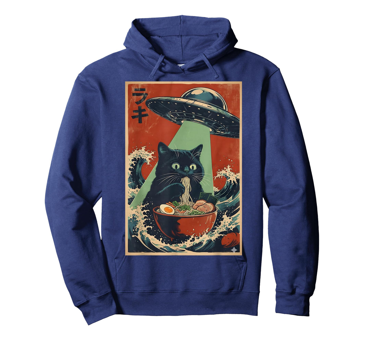 Kawaii Cat Eating Ramen Noodles Anime Japanese Cat Gifts T-Shirt
