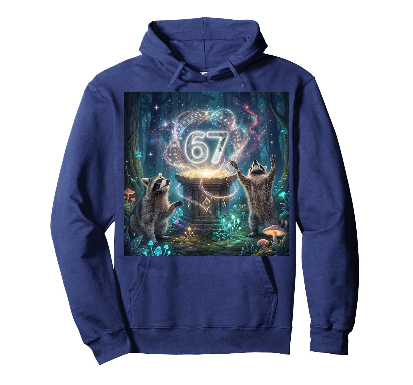 67 Meme Racoon Howling at The Moon 6 7 T-Shirt
