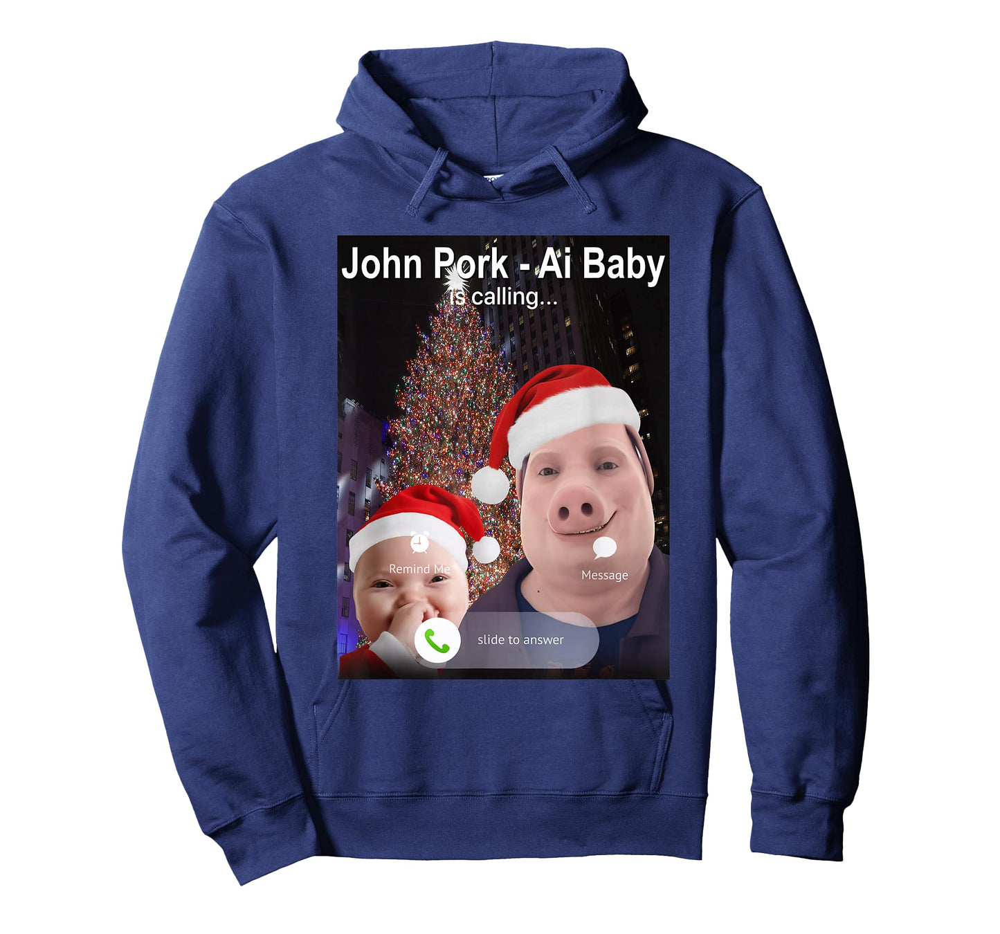 John Pork - Ai Baby is Calling Funny Christmas Brainrot Meme T-Shirt