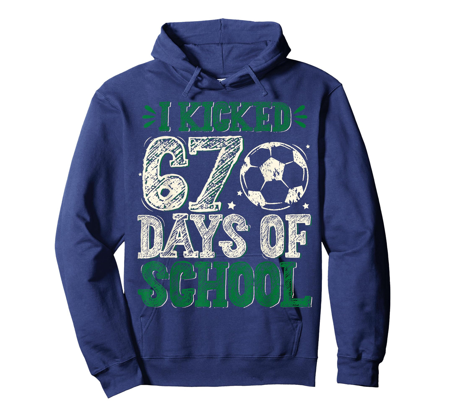I Kicked 67 Days of School Soccer 67th Day Sport Kids Boys T-Shirt