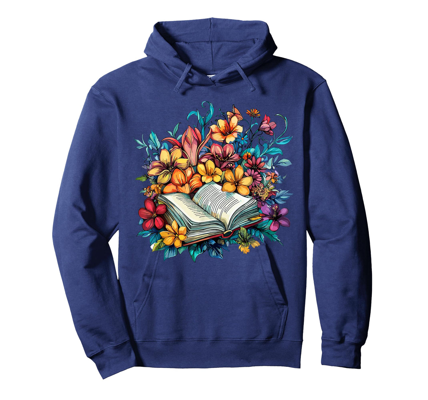 Open Book with Colorful Floral Reading Magic T-Shirt
