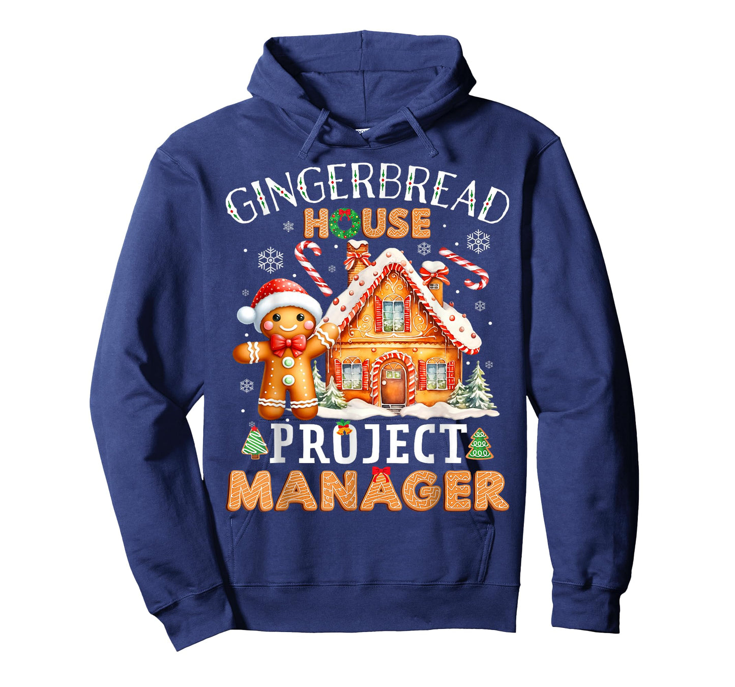 Gingerbread House Project Manager Decorating Baking Xmas T-Shirt