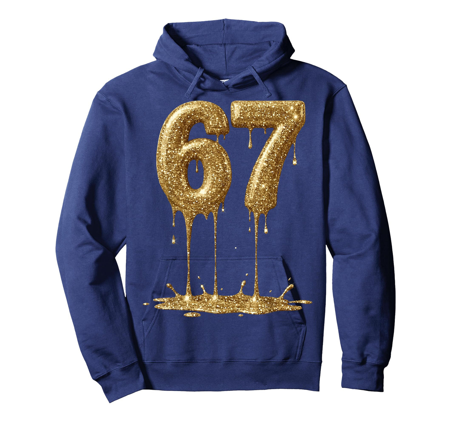 Funny Six Seven 6 7 Meme Gold Dripping 6-7 Gen Alpha 67 Drip T-Shirt