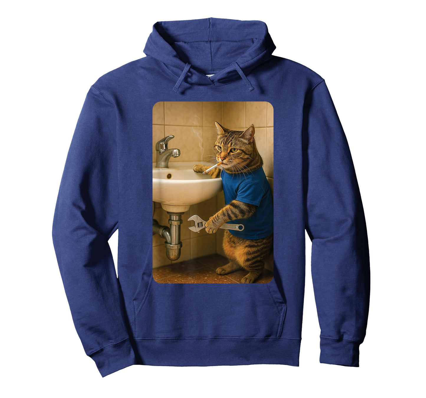 Funny Plumber Cat Meme Handyman Hilarious Cat Joke T-Shirt