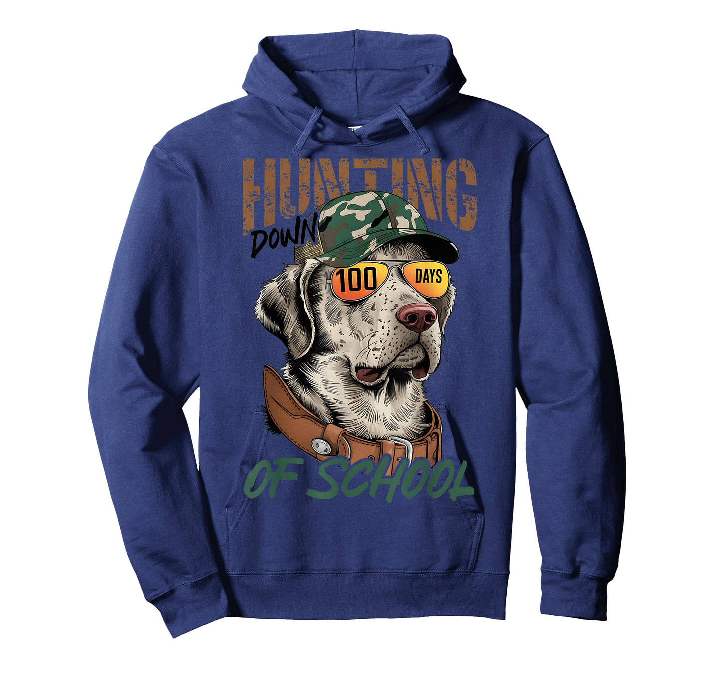 Dog Hunting 100 Days of School 100th Day Boy School T-Shirt