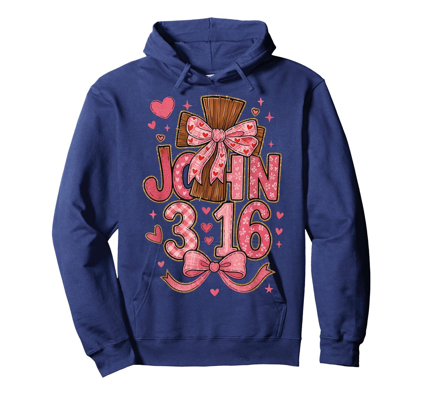 HUGvyn John 3:16 Valentine Loved Christian Preppy Coquette T-Shirt