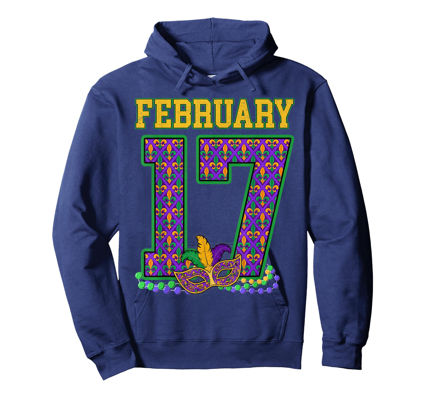 Groovy February 17 Mardi Gras New Orleans Carnival Holiday T-Shirt