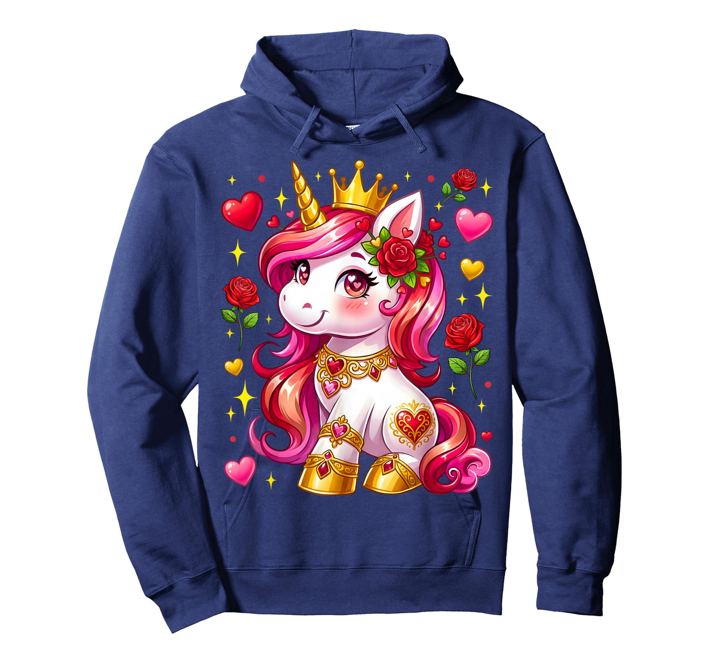 Cute Unicorn Heart Valentines Day Girls Kids Valentine T-Shirt