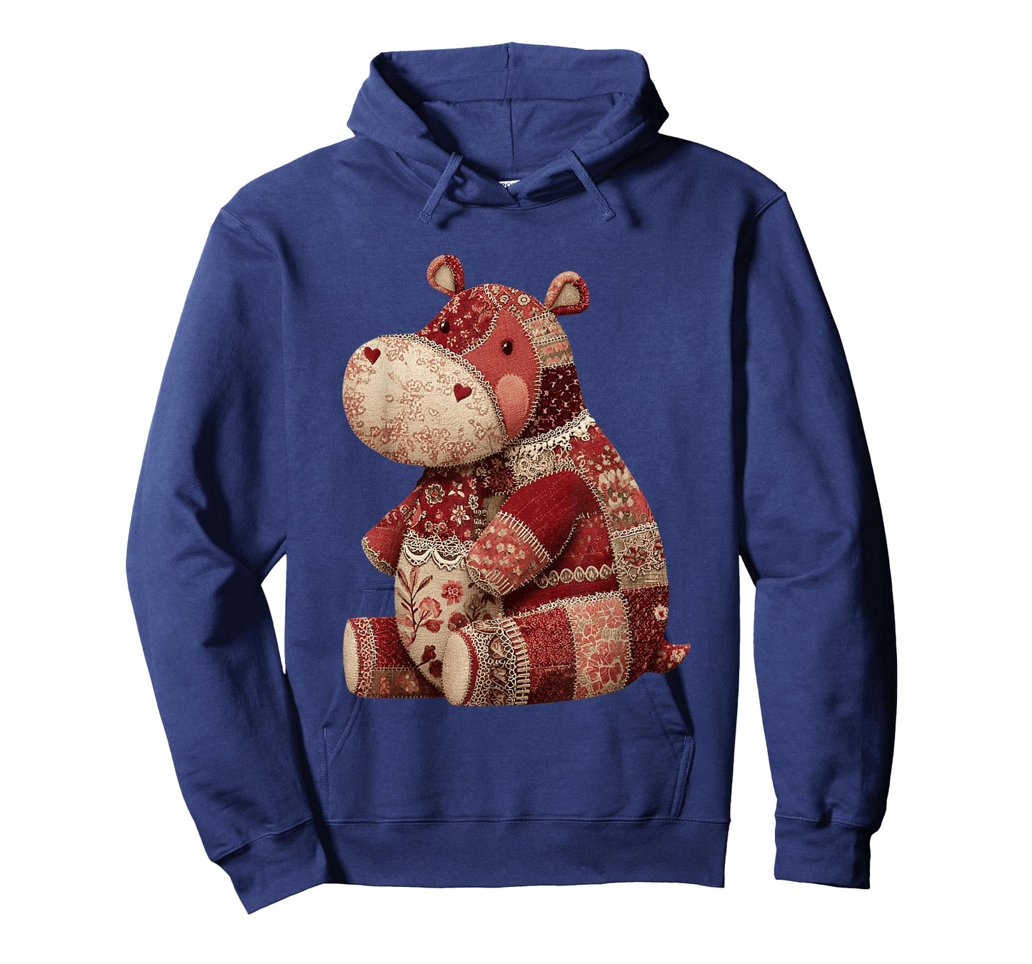 Vintage Patchwork Hippo Cute Boho Nursery T-Shirt