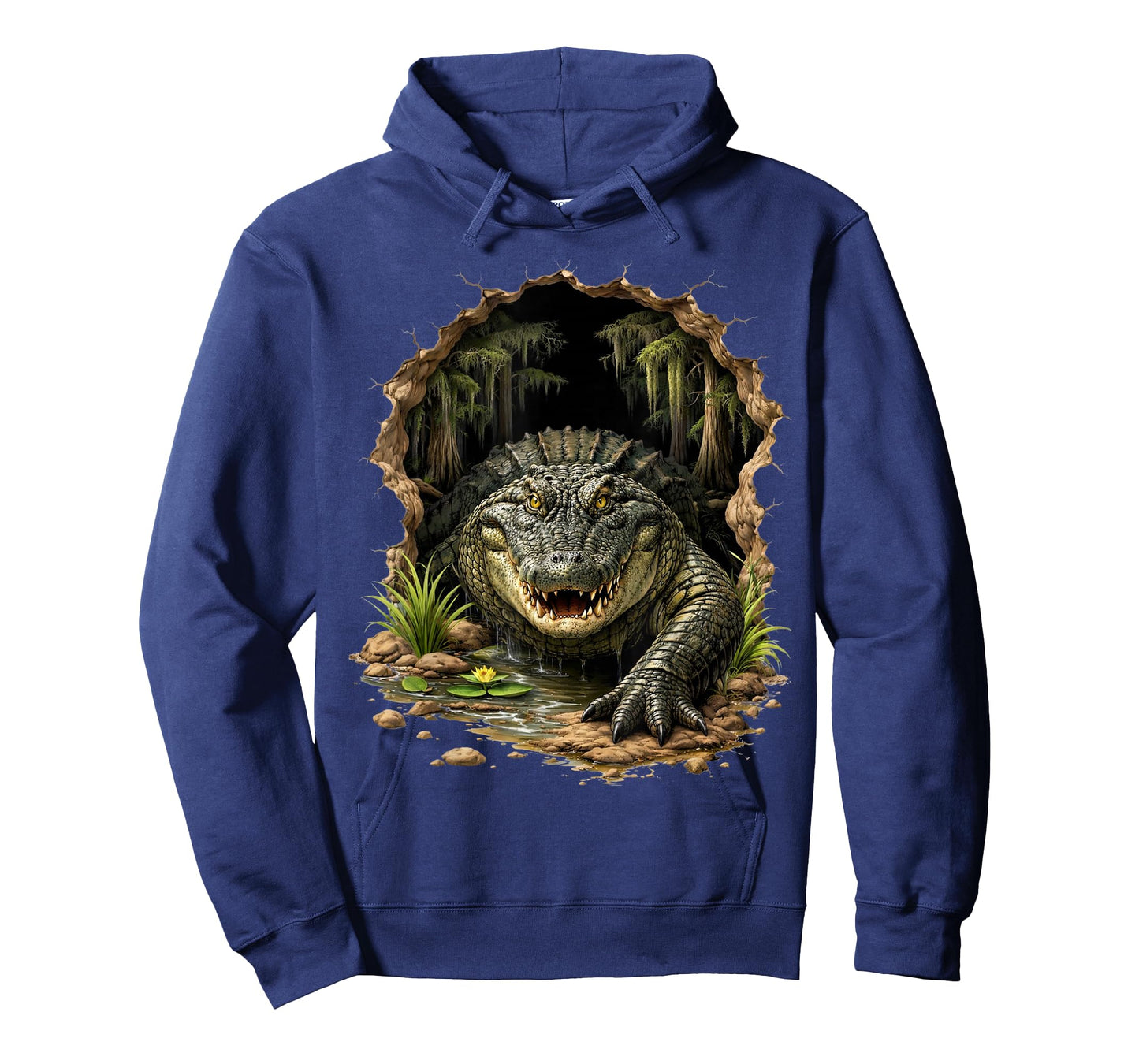 Alligator Wall Animal Print Art Swamp Bayou Animal Lover T-Shirt