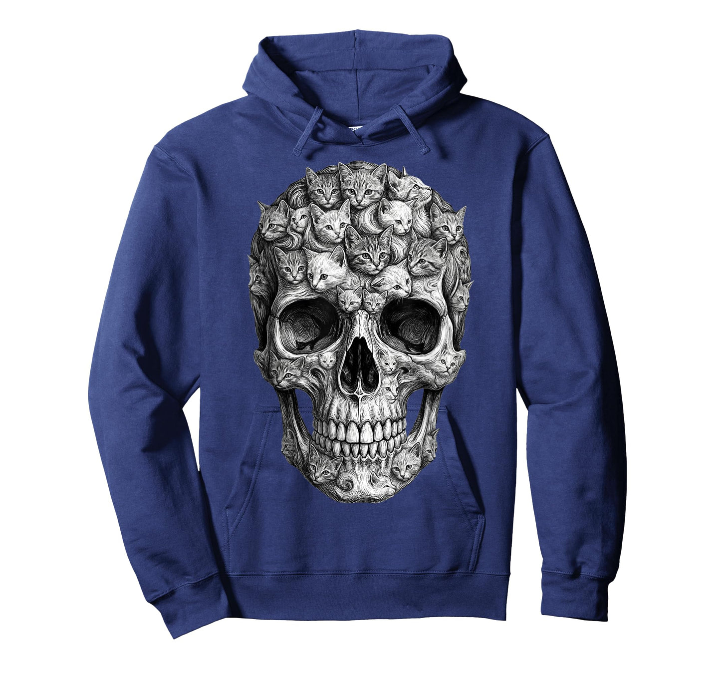 Skull But It's Cats Kitty Skeleton Halloween Cat Skull T-Shirt