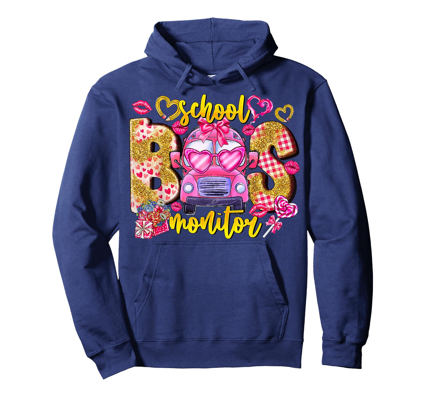 Coquette School Bus Monitor Bus Driver Valentines Student T-Shirt