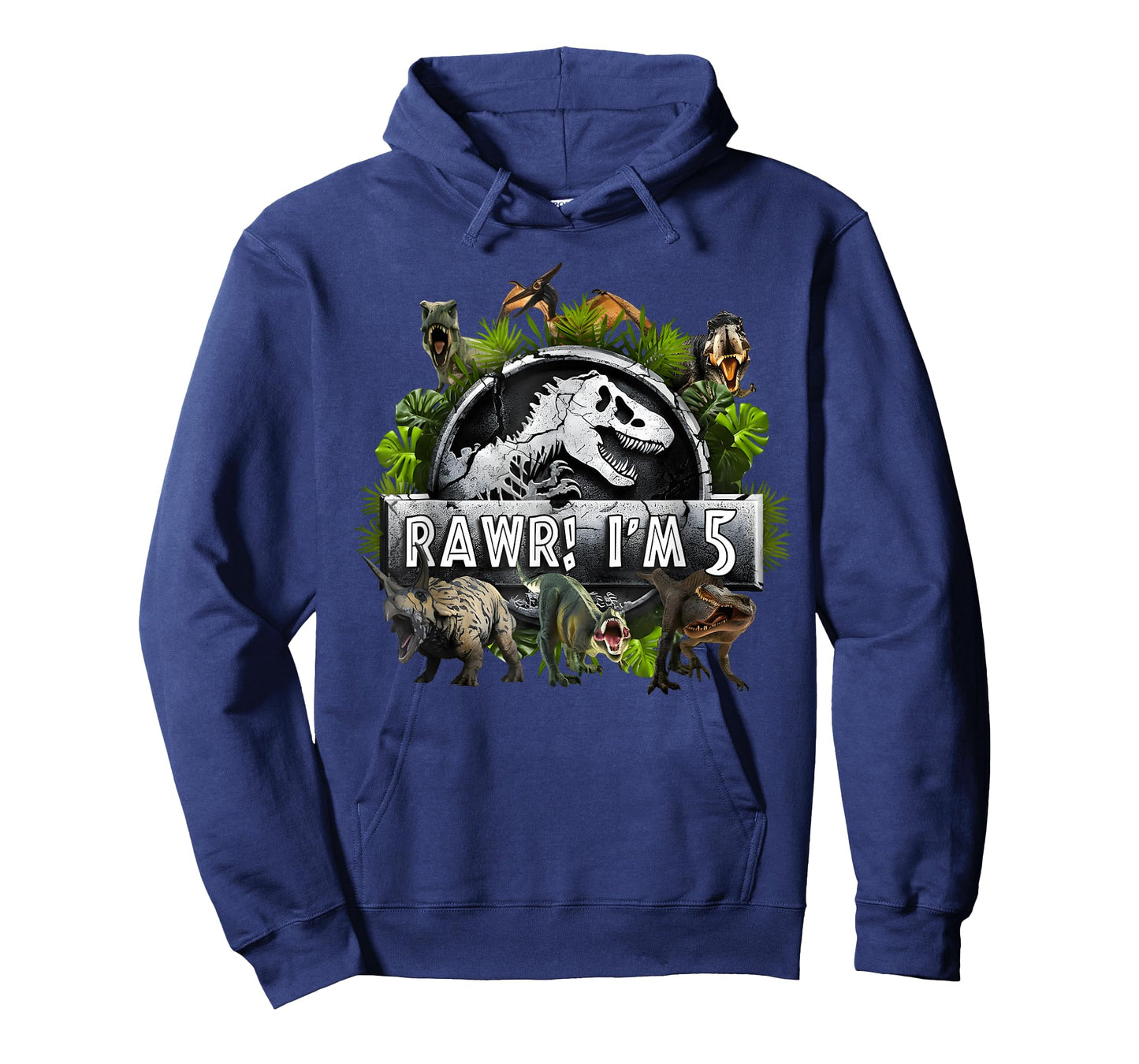 Rawr I'm 5 5th Birthday T Rex Dinosaur Funny Party Boys Kids T-Shirt