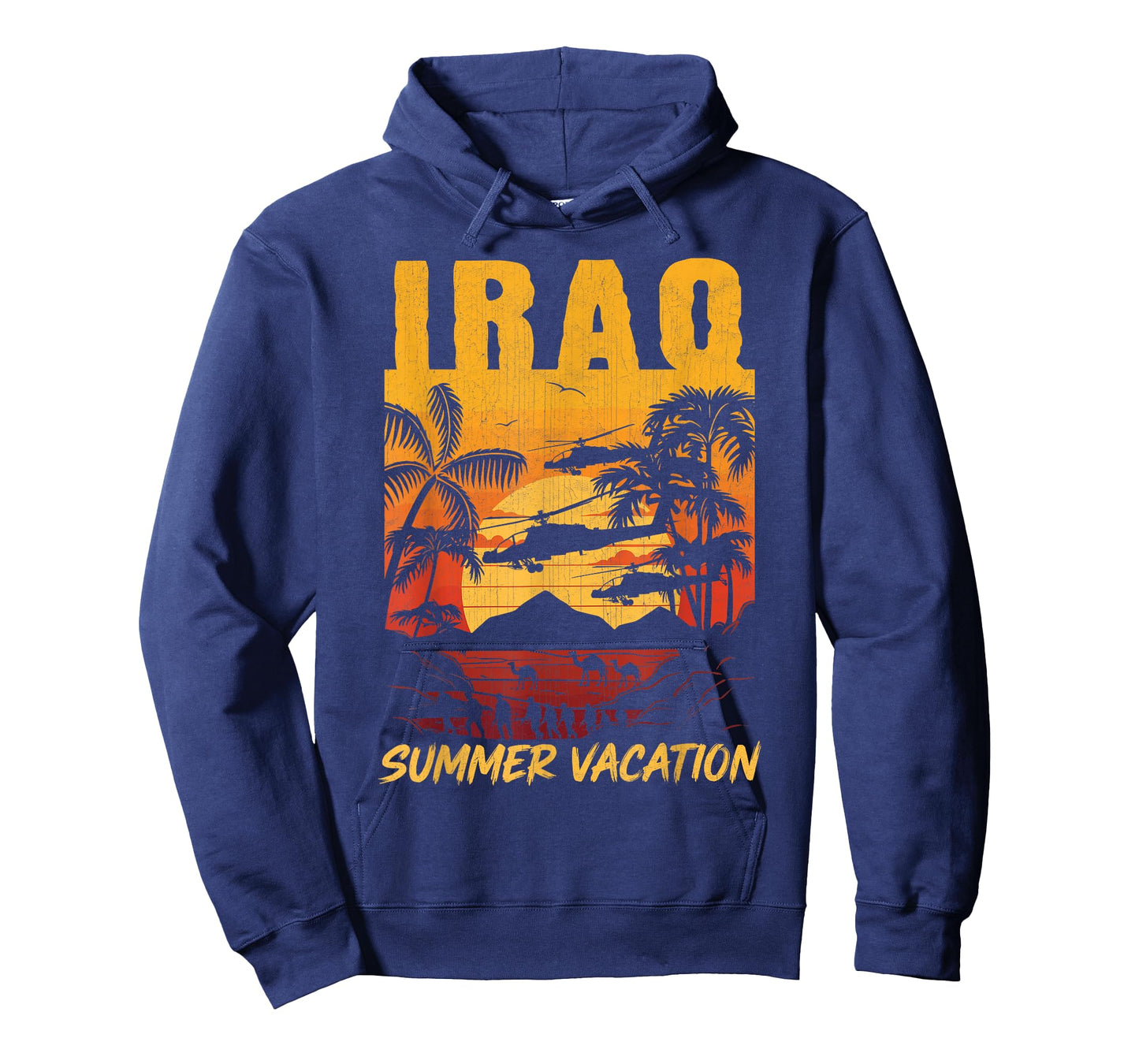Iraq Summer Vacation Veteran OIF Desert Storm OIR Veterans T-Shirt
