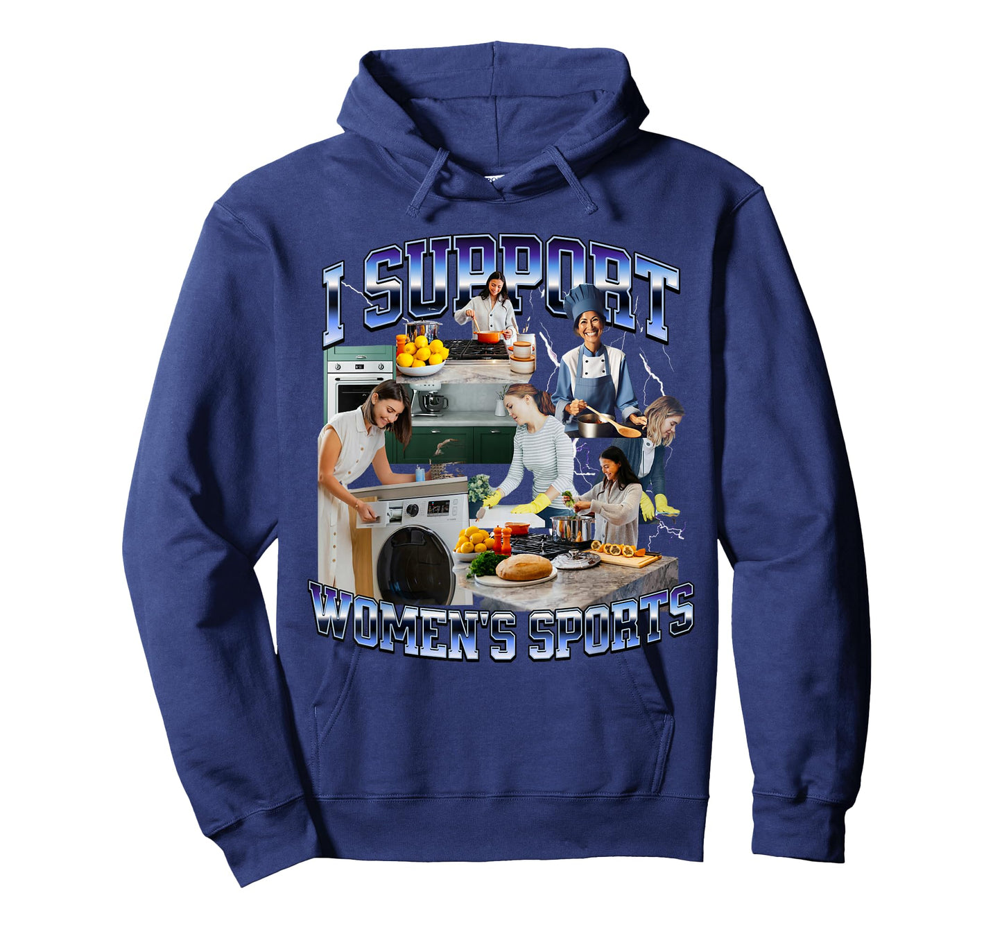 I Support Women's Sports Unwearable Aduld Humor Bootleg T-Shirt