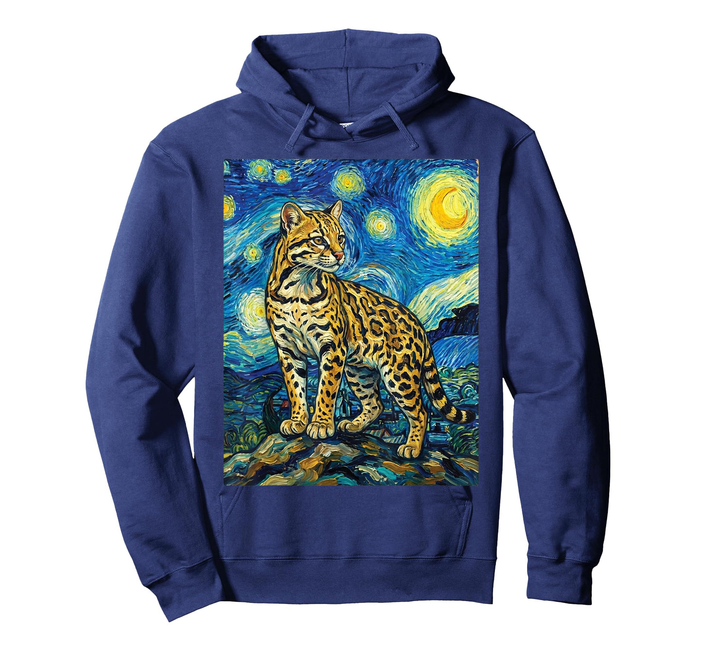 Ocelot Starry Night, Vincent Van Gogh Ocelot T-Shirt
