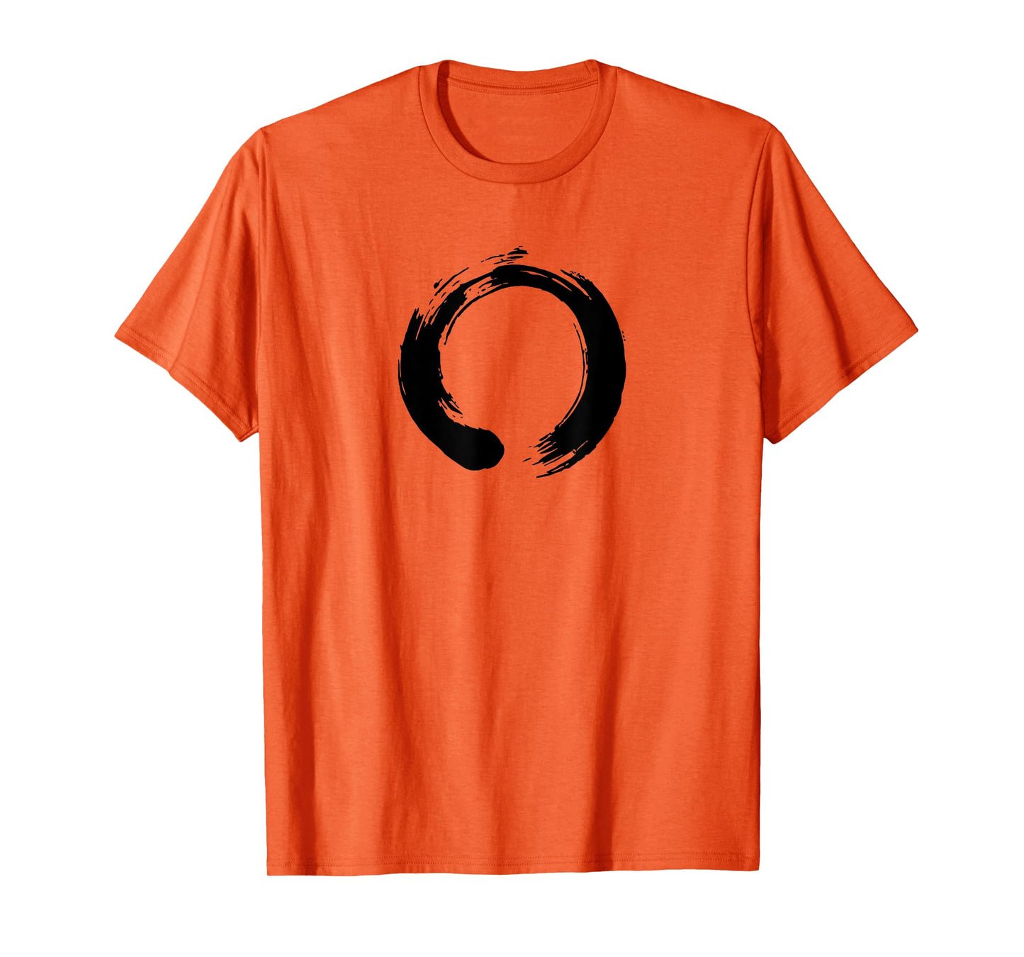 Black Enso Zen Circle Calligraphy Shirt T-Shirt
