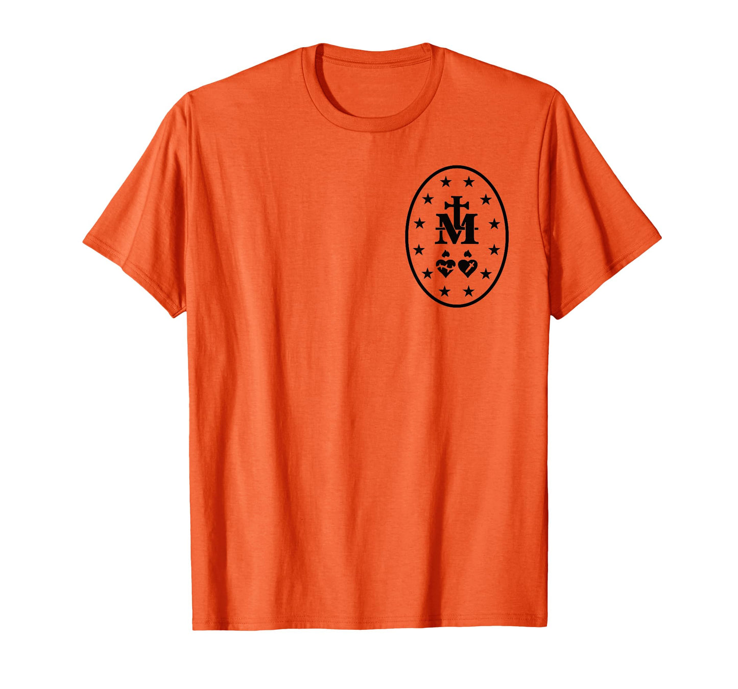 Miraculous Medal T-Shirt Catholic Virgin Mary Sacred Heart T-Shirt