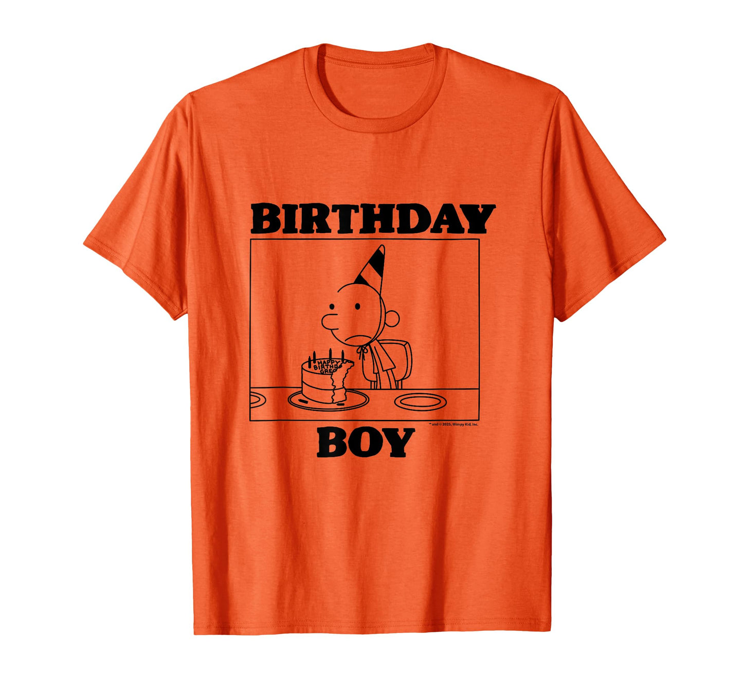 Diary of a Wimpy Kid Greg Birthday Boy Comic Panel T-Shirt