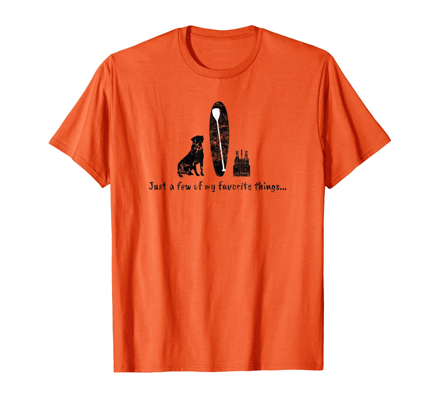 Surf SUP Paddle Board Dog Beer Life Favorites T-Shirt for Men Women
