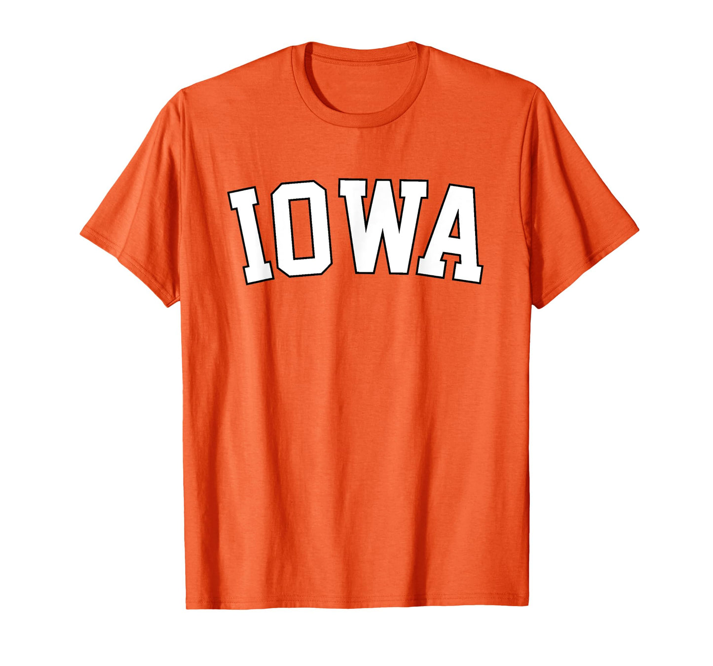 Retro Iowa Tee Vintage Iowa Black Gold Iowa Throwback Design T-Shirt