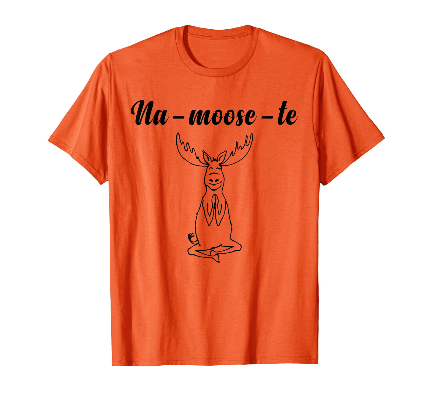Na-Moose-Te Funny Moose Yoga T-Shirt