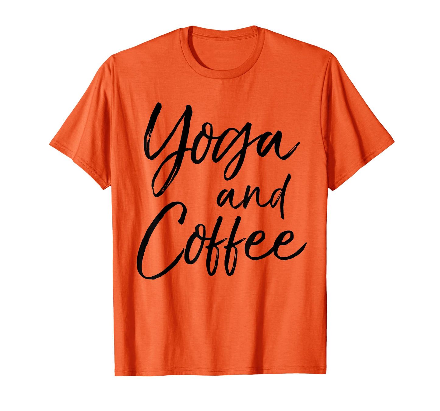 Yoga and Coffee Shirt Funny Caffeine Workout Tee